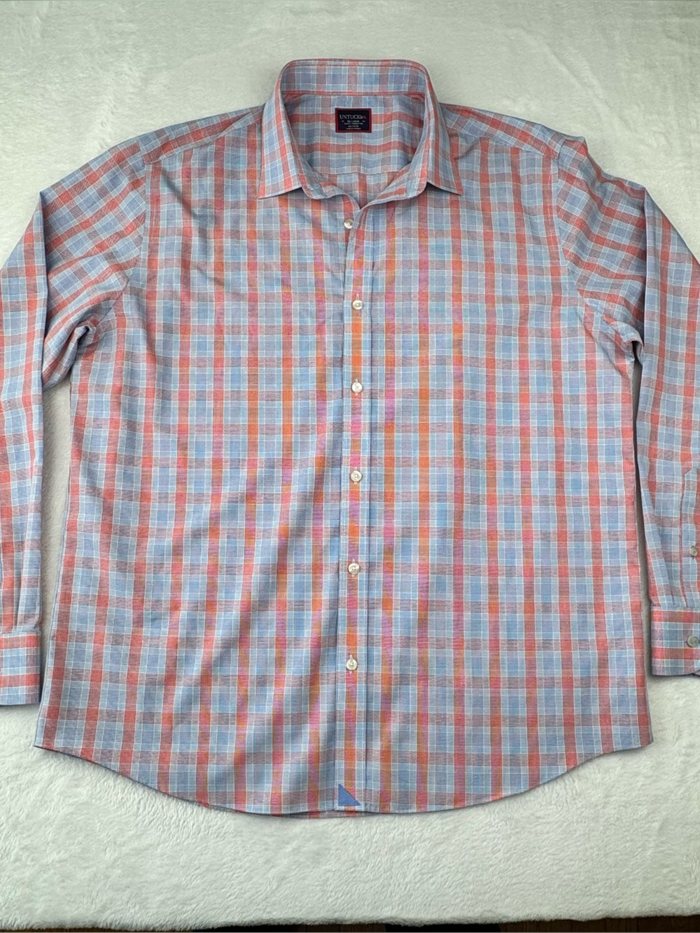 UNTUCKit Slim Fit, Wrinkle Free Cotton Button-Up Shirt. Men’s size XXL.